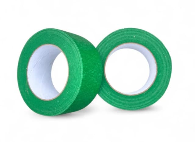 Professional green painter's tape, low residue masking tape